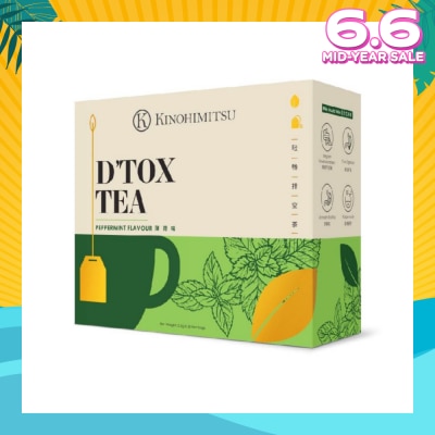 KINOHIMITSU D'tox Tea Peppermint Flavour Tea Bag Sachet (Rejuvenate Body Restore Vigour) 30s