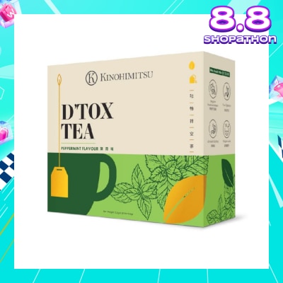 KINOHIMITSU D'tox Tea Peppermint Flavour Tea Bag Sachet (Rejuvenate Body Restore Vigour) 30s