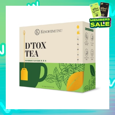 KINOHIMITSU D'tox Tea Peppermint Flavour Tea Bag Sachet (Rejuvenate Body Restore Vigour) 30s