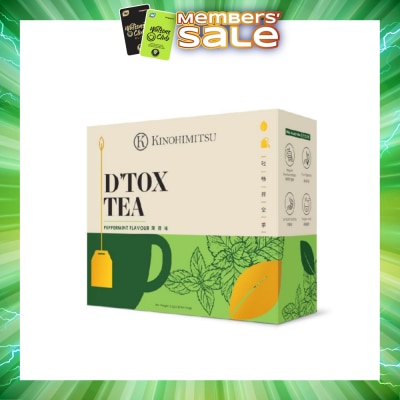 KINOHIMITSU - D'tox Tea Peppermint Flavour Tea Bag Sachet (Rejuvenate Body Restore Vigour) 30s