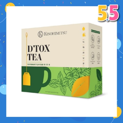 KINOHIMITSU D'tox Tea Peppermint Flavour Tea Bag Sachet (Rejuvenate Body Restore Vigour) 30s