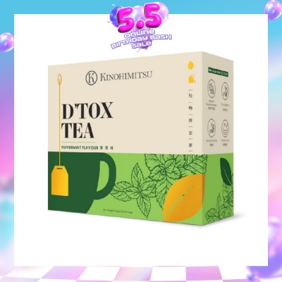 KINOHIMITSU - D'tox Tea Peppermint Flavour Tea Bag Sachet (Rejuvenate Body Restore Vigour) 30s