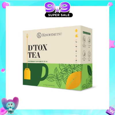 KINOHIMITSU - D'tox Tea Peppermint Flavour Tea Bag Sachet (Rejuvenate Body Restore Vigour) 30s image