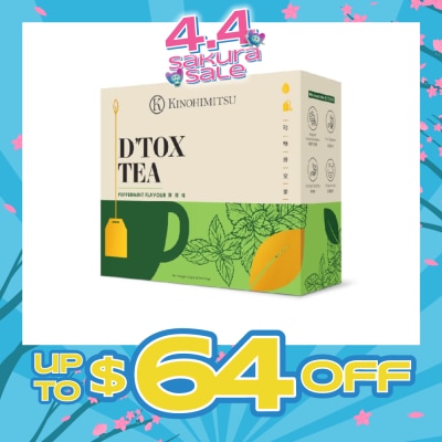 KINOHIMITSU - D'tox Tea Peppermint Flavour Tea Bag Sachet (Rejuvenate Body Restore Vigour) 30s