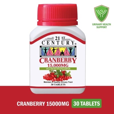 21ST CENTURY Cranberry Tablets 15000mg (Maintain Healthy Urinary Tract) 30s