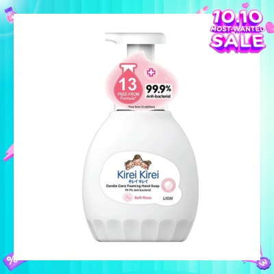 KIREI KIREI Gentle Care Foaming Hand Soap Soft Rose 99.9% Anti-Bacterial 450ml