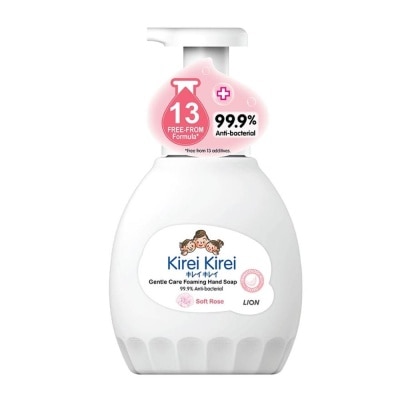 KIREI KIREI Gentle Care Foaming Hand Soap Soft Rose 99.9% Anti-Bacterial 450ml