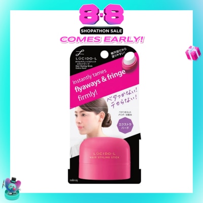 LUCIDO-L - Hair Styling Stick Extra Hard (Holds Updos Fixes Unruly & Flyaway Hair) 13g