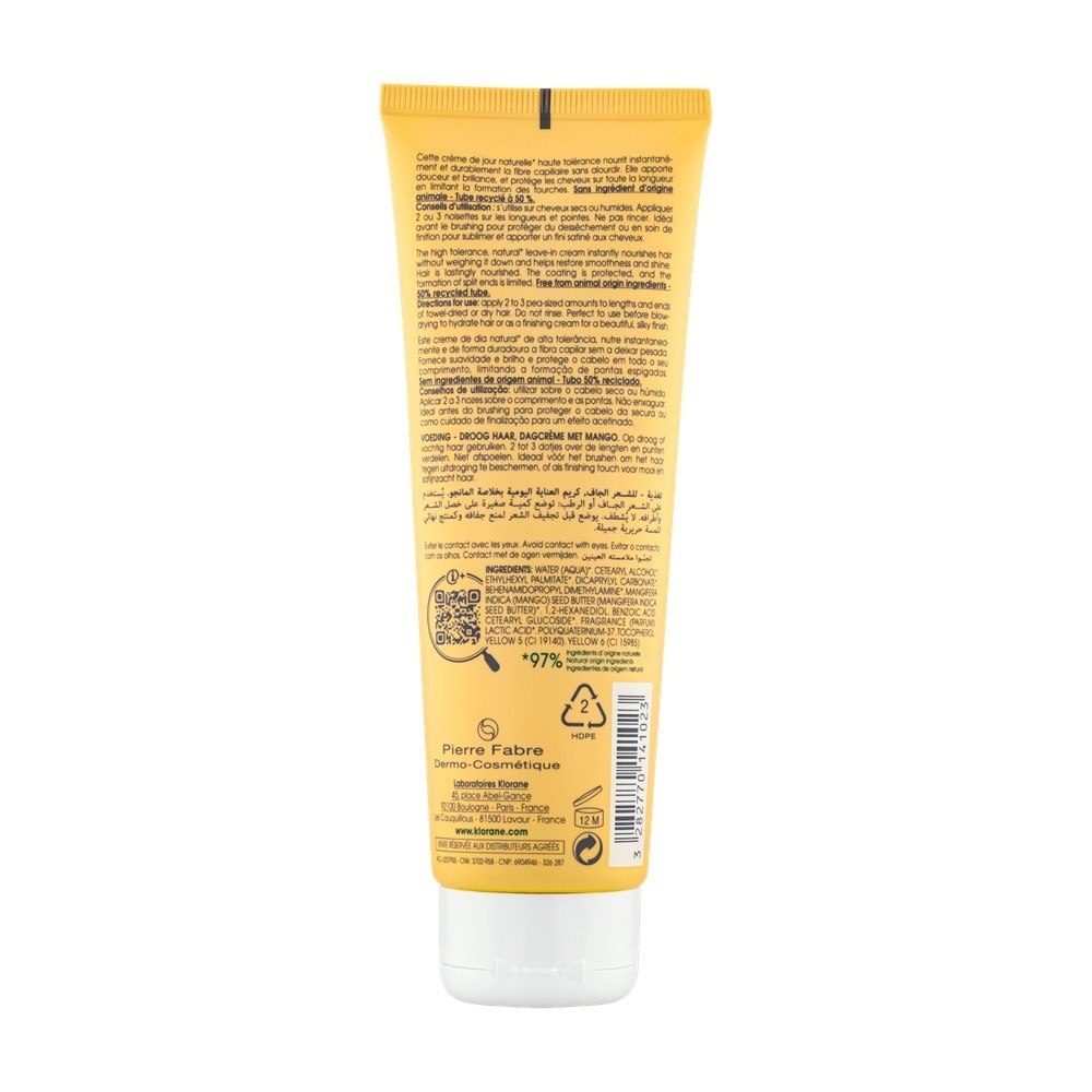 Nourishing - Dry Hair Leave-In Mango Cream (Moisture Locking, Mends Split Ends & Prevents Future Splitting) 125ml