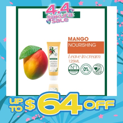 KLORANE - Nourishing - Dry Hair Leave-In Mango Cream (Moisture Locking, Mends Split Ends & Prevents Future Splitting) 125ml