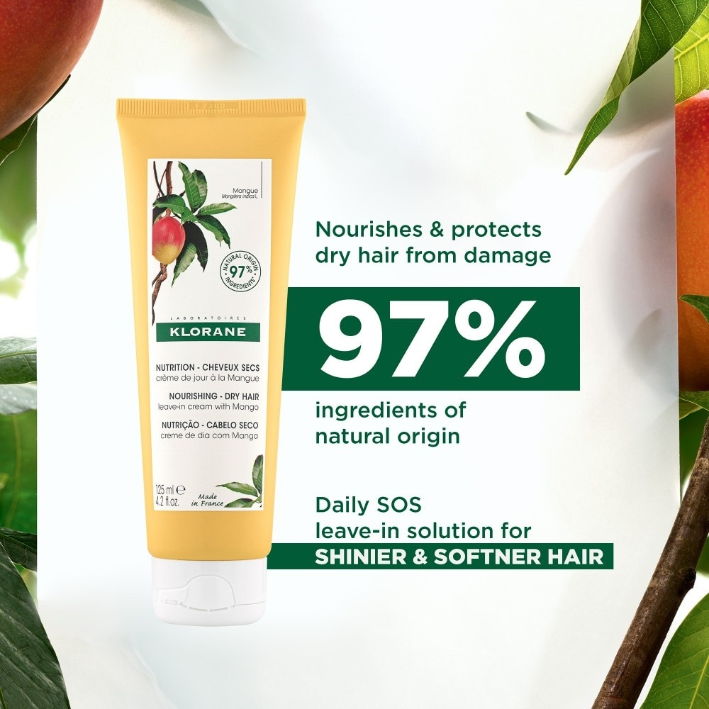 Nourishing - Dry Hair Leave-In Mango Cream (Moisture Locking, Mends Split Ends & Prevents Future Splitting) 125ml