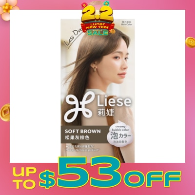 LIESE Creamy Bubble Soft Brown (Easy DIY Foam Format) 1s