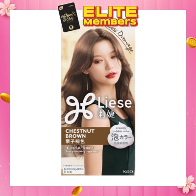 LIESE Creamy Bubble Chestnut Brown (Easy DIY Foam Format) 1s