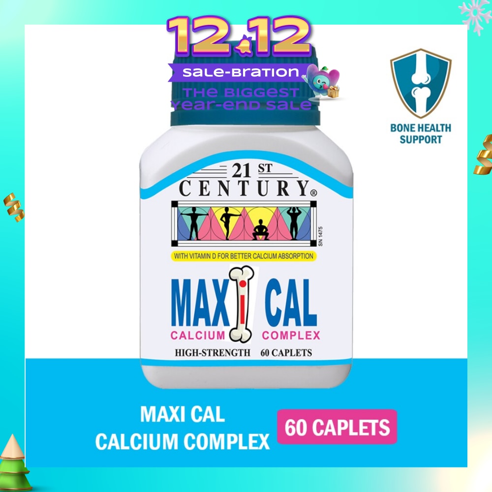 Maxi Cal High Strength Calcium Complex Caplets (Better Calcium Absorption) 60s