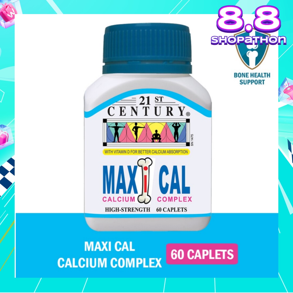 Maxi Cal High Strength Calcium Complex Caplets (Better Calcium Absorption) 60s