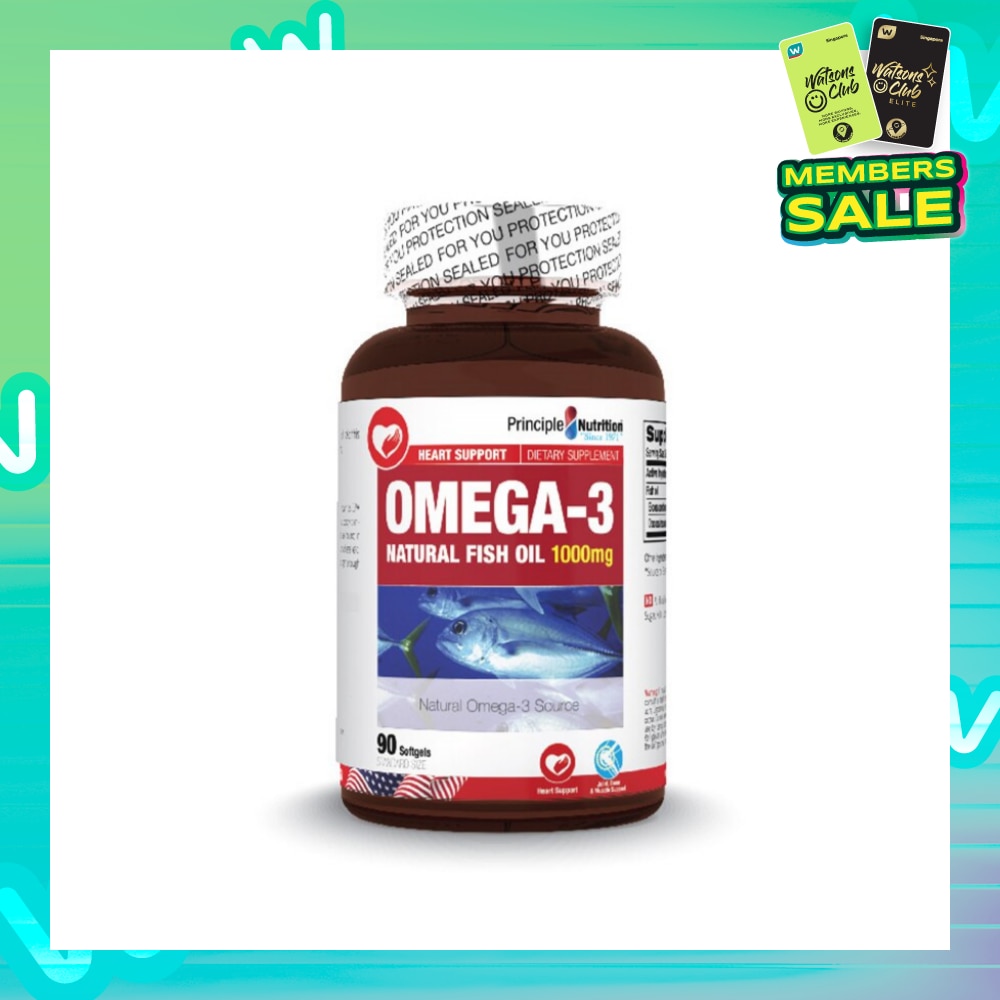 Omega 3 Natural Fish Oil Softgel 1000mg (NaturalOmega 3 Source) 90s