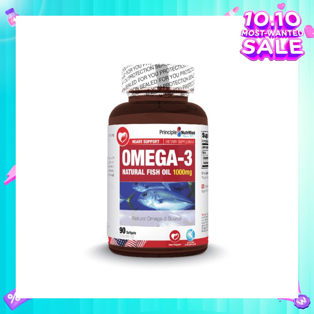 Omega 3 Natural Fish Oil Softgel 1000mg (NaturalOmega 3 Source) 90s