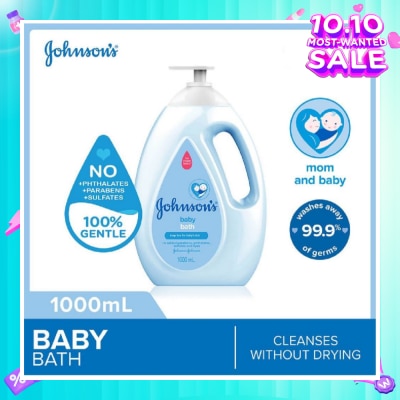 JOHNSON'S Baby Baby Regular Soap Free Bath Cleanses Without Drying 1000ml