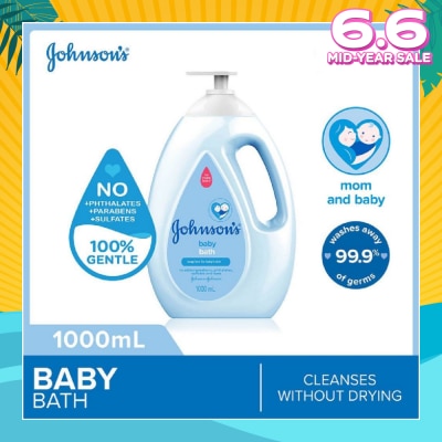 JOHNSON'S Baby Baby Regular Soap Free Bath Cleanses Without Drying 1000ml