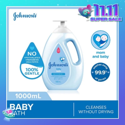 JOHNSON'S Baby Baby Regular Soap Free Bath Cleanses Without Drying 1000ml