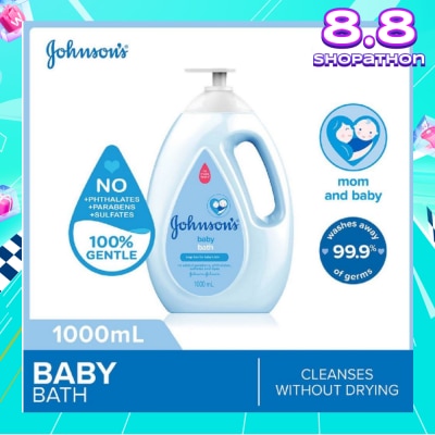 JOHNSON'S Baby Baby Regular Soap Free Bath Cleanses Without Drying 1000ml