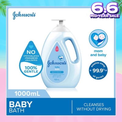 JOHNSON'S Baby Baby Regular Soap Free Bath Cleanses Without Drying 1000ml