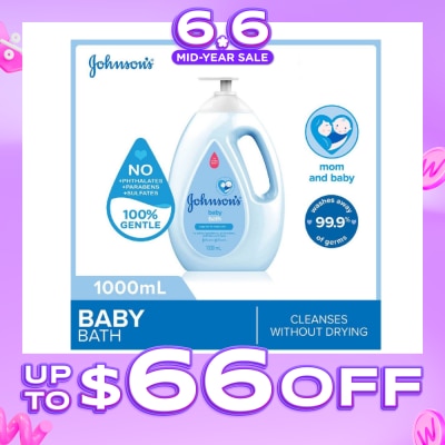 JOHNSON'S Baby - Baby Regular Soap Free Bath Cleanses Without Drying 1000ml