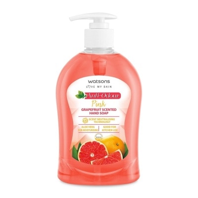 WATSONS Anti-Odour Pink Grapefruit Scented Hand Soap 500ml