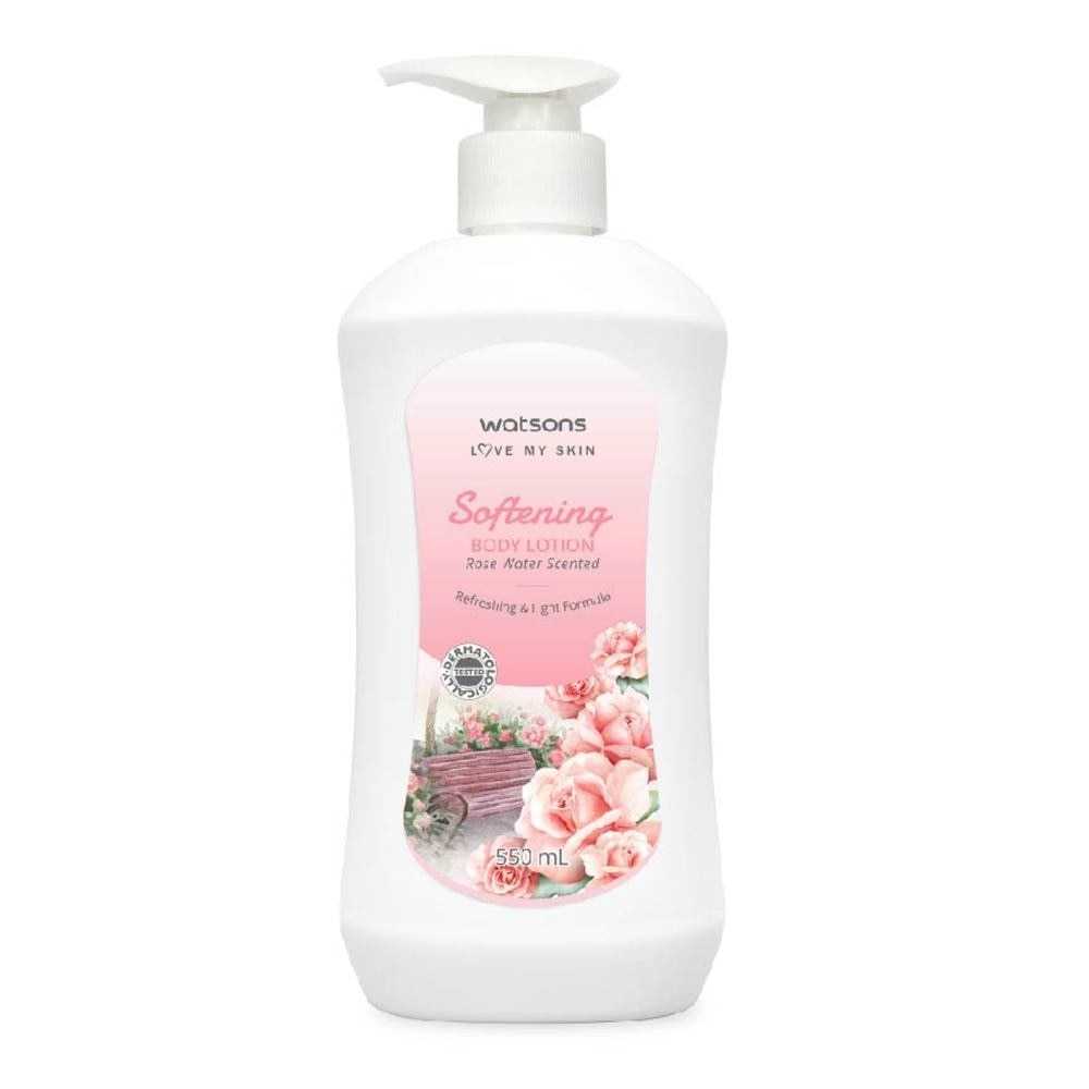 Pampering Softening Body Lotion Rose Notes Scented (Moisturises & Protects Skin) 550ml