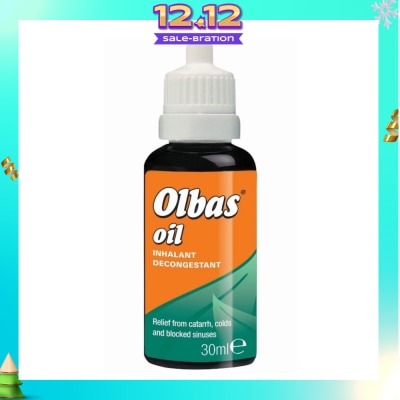 OLBAS Olbas Oil (Relieve of Bronchial and Nasal Congestion, Hay Fever and Minor Infections of the Airways by Inhalation) 30ml