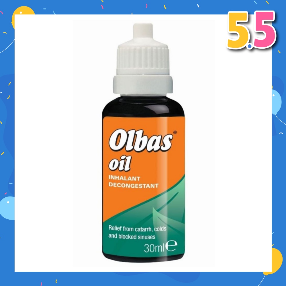 Olbas Oil (Relieve of Bronchial and Nasal Congestion, Hay Fever and Minor Infections of the Airways by Inhalation) 30ml