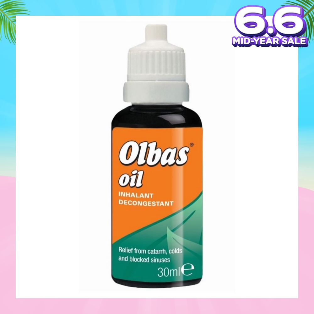 Olbas Oil (Relieve of Bronchial and Nasal Congestion, Hay Fever and Minor Infections of the Airways by Inhalation) 30ml