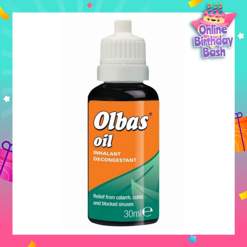 Olbas Oil (Relieve of Bronchial and Nasal Congestion, Hay Fever and Minor Infections of the Airways by Inhalation) 30ml