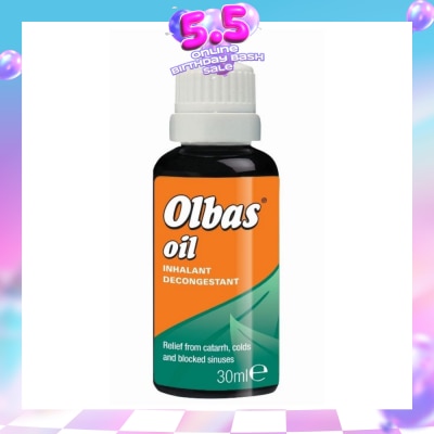 OLBAS - Olbas Oil (Relieve of Bronchial and Nasal Congestion, Hay Fever and Minor Infections of the Airways by Inhalation) 30ml