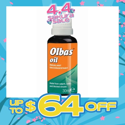 OLBAS - Olbas Oil (Relieve of Bronchial and Nasal Congestion, Hay Fever and Minor Infections of the Airways by Inhalation) 30ml