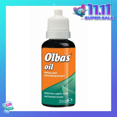 OLBAS Olbas Oil (Relieve of Bronchial and Nasal Congestion, Hay Fever and Minor Infections of the Airways by Inhalation) 30ml