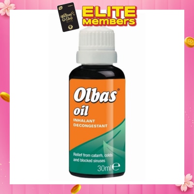 OLBAS Olbas Oil (Relieve of Bronchial and Nasal Congestion, Hay Fever and Minor Infections of the Airways by Inhalation) 30ml