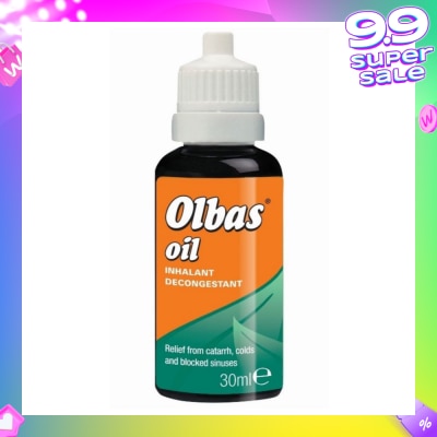 OLBAS Olbas Oil (Relieve of Bronchial and Nasal Congestion, Hay Fever and Minor Infections of the Airways by Inhalation) 30ml