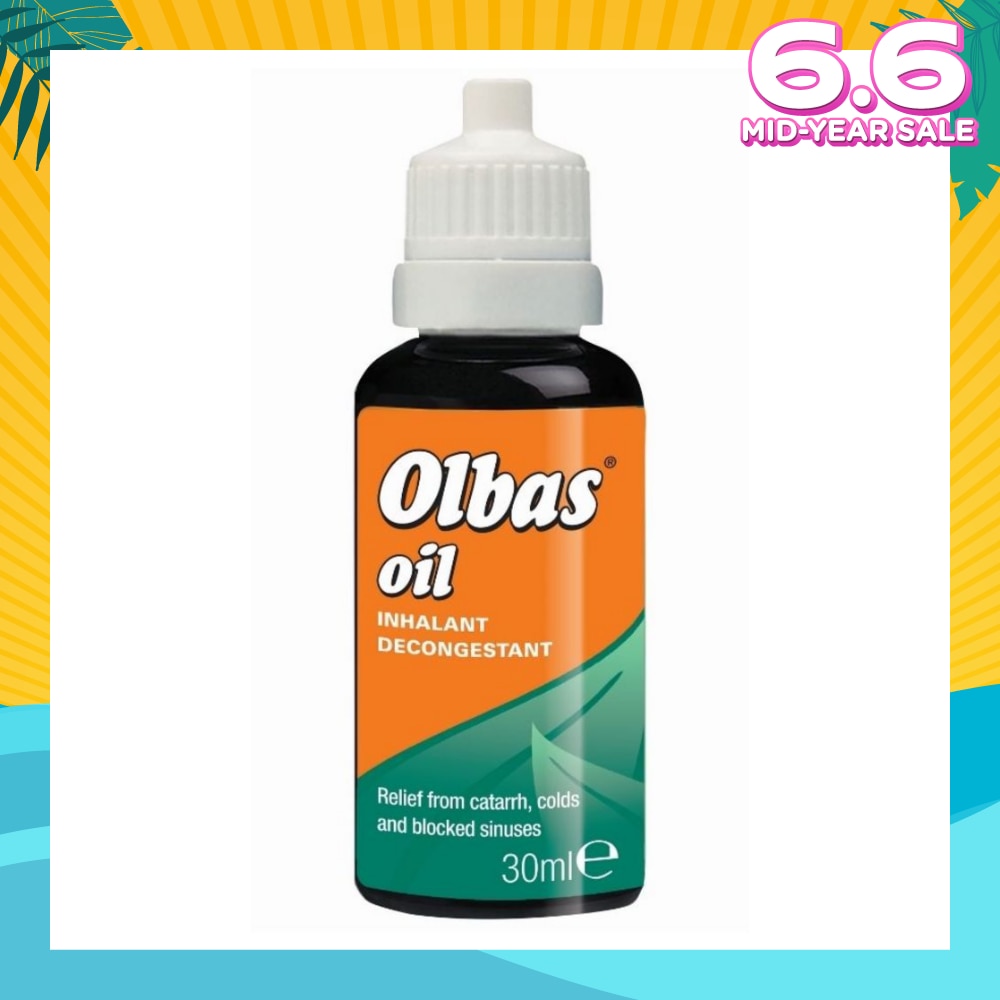 Olbas Oil (Relieve of Bronchial and Nasal Congestion, Hay Fever and Minor Infections of the Airways by Inhalation) 30ml