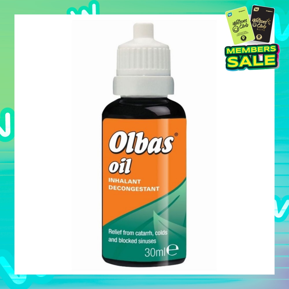 Olbas Oil (Relieve of Bronchial and Nasal Congestion, Hay Fever and Minor Infections of the Airways by Inhalation) 30ml