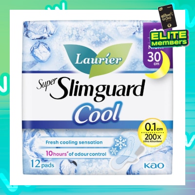 LAURIER Super Slimguard Cool Night Wing Sanitary Pad 30cm 12s
