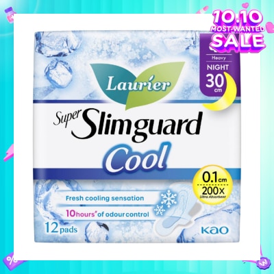 LAURIER Super Slimguard Cool Night Wing Sanitary Pad 30cm 12s