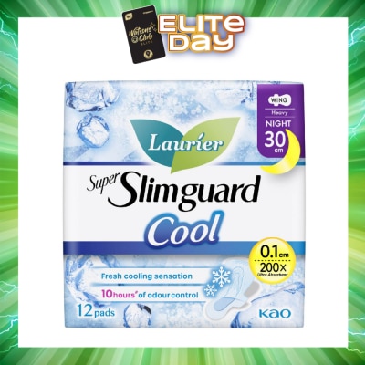 LAURIER - Super Slimguard Cool Night Wing Sanitary Pad 30cm 12s