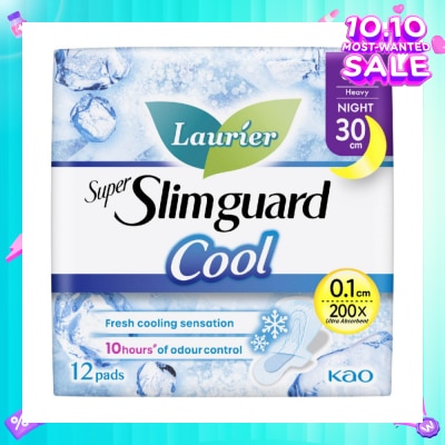 LAURIER Super Slimguard Cool Night Wing Sanitary Pad 30cm 12s