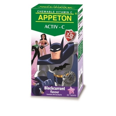 APPETON ActivC Blackcurrant Flavour Chewable  Tablets 60 Tablets