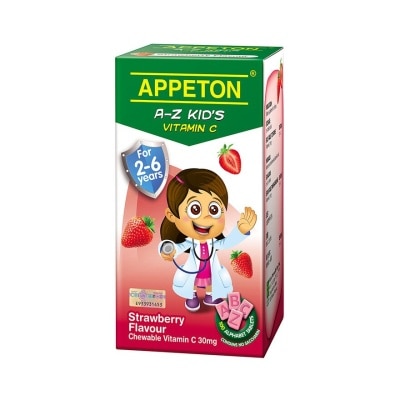 APPETON Vitamin C Chewable Tablets Strawberry Flavour 100x30mg