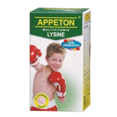 APPETON Multivitamin Lysine with Prebiotics Chewable Tablets 60 Tablets