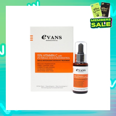 EVANS 15% Vitamin C with 2% Ferulic Acid & Resveratrol 30ml