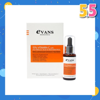 EVANS 15% Vitamin C with 2% Ferulic Acid & Resveratrol 30ml