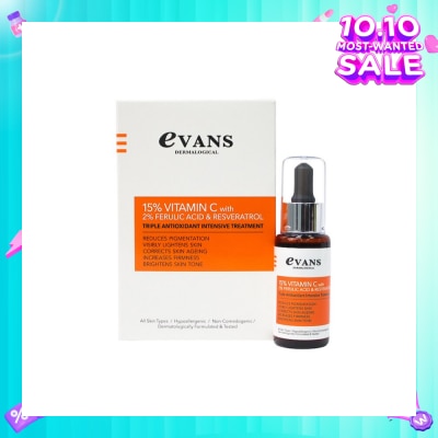EVANS 15% Vitamin C with 2% Ferulic Acid & Resveratrol 30ml